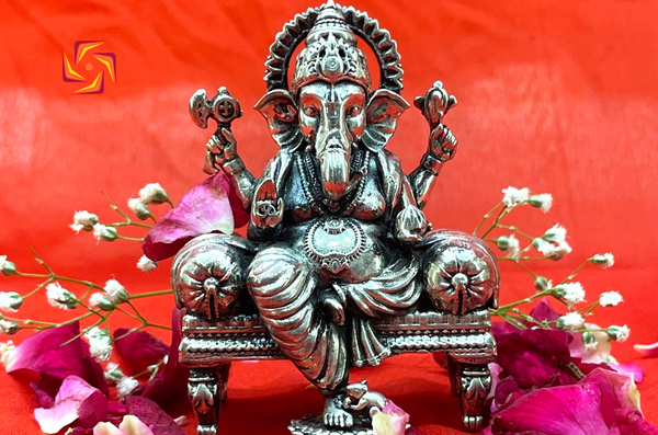 GANESHJI SINGHASAN 4 INCH