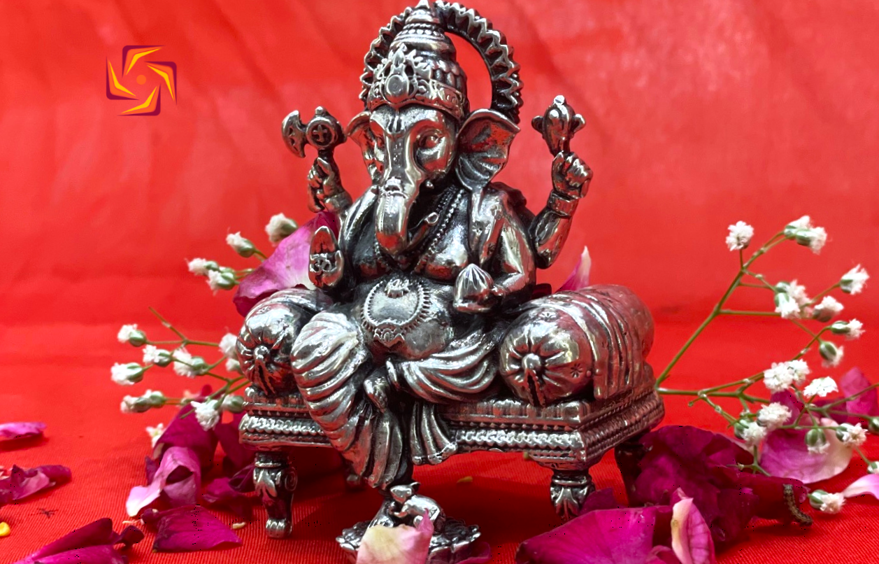 GANESHJI SINGHASAN 3 INCH